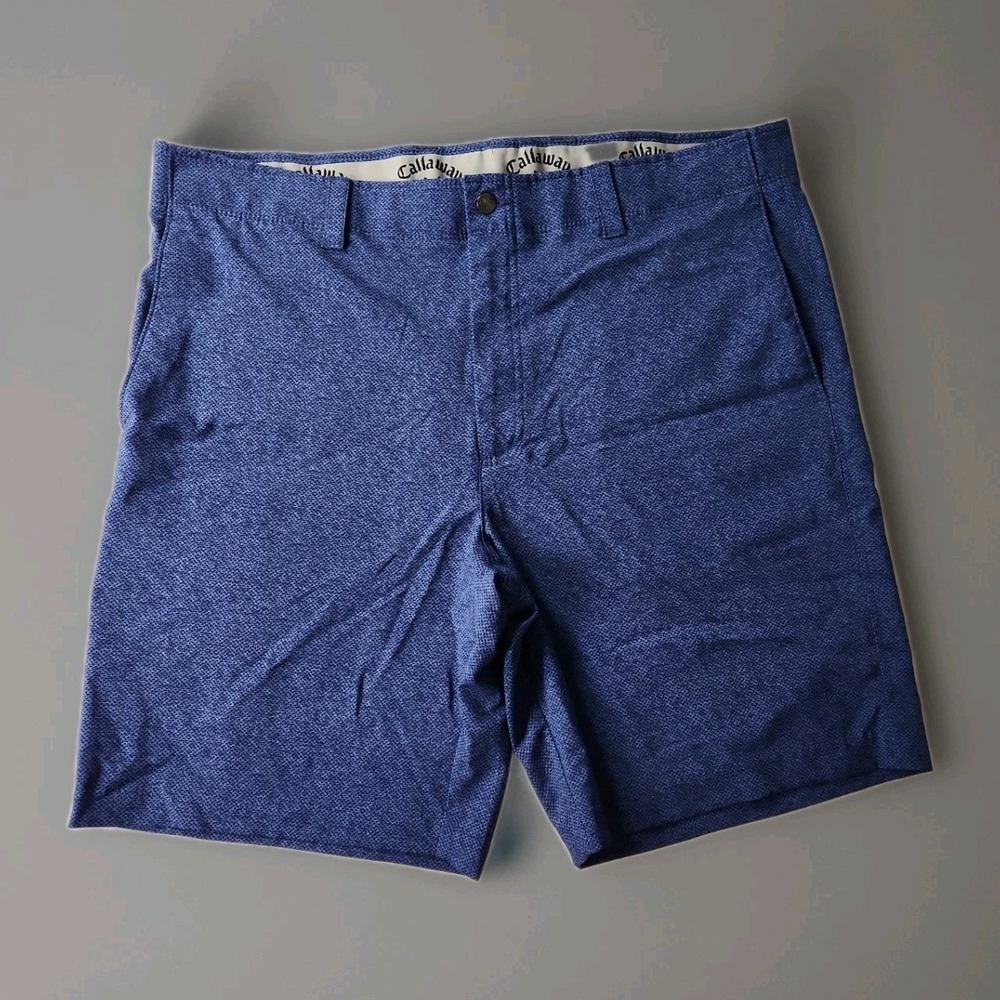 Callaway Golf Shorts Performance Blue Mens 38/9 Stretch Phone Pocket Modern EUC